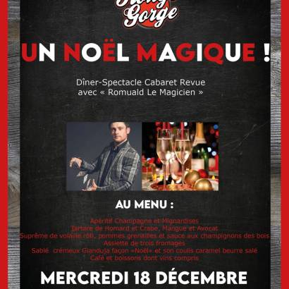 Un Noël Magique : Dîner-Spectacle avec le magicien et mentaliste Romuald