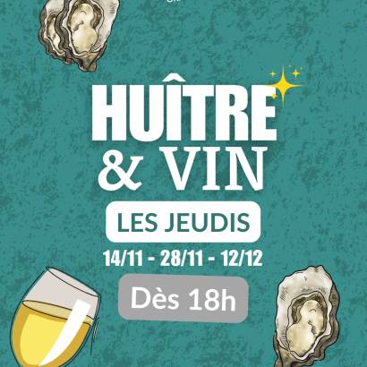 Les Jeudis huître & vin du V and B