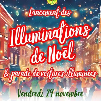 Lancement des illuminations de Noêl & parade des voitures illuminés Camaret