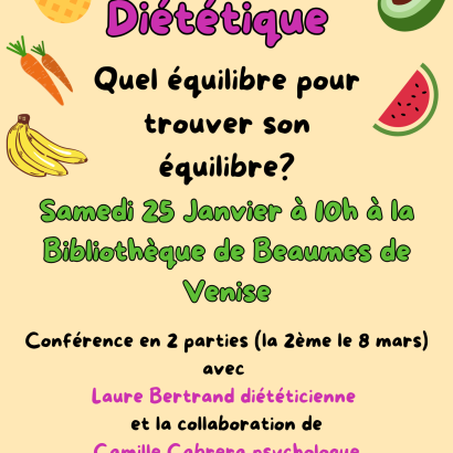 Conférence "Quel équilibre pour trouver son équilibre... Du 25 janv au 8 mars 2025