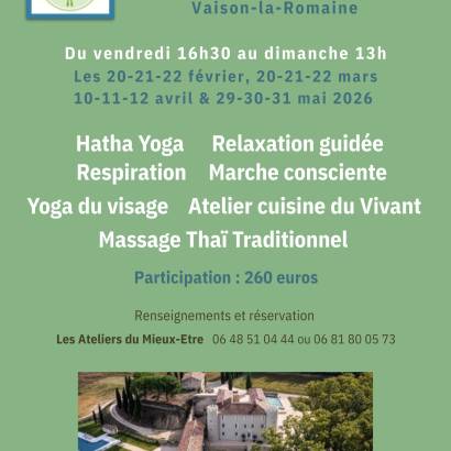 Weekend of regeneration at Château de Taulignan