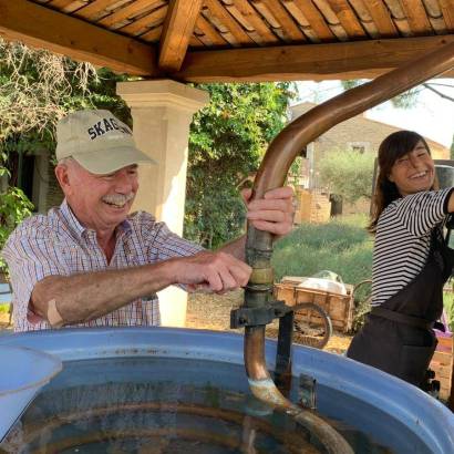 Traditional lavender distillation workshop