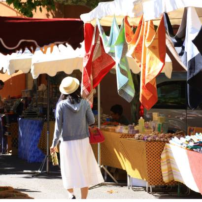 Weekmarkt van Roussillon