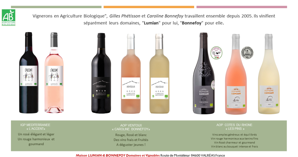 Domaine de Lumian & Domaine Caroline Bonnefoy@Domaine de Lumian