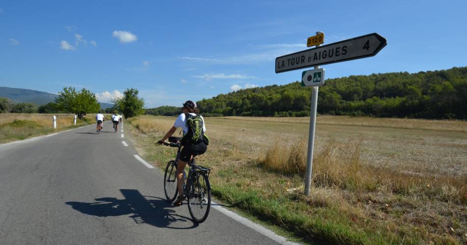 Boucle découverte à vélo : Sur le Pays d'Aigues à vélo (est)@OT LUB
