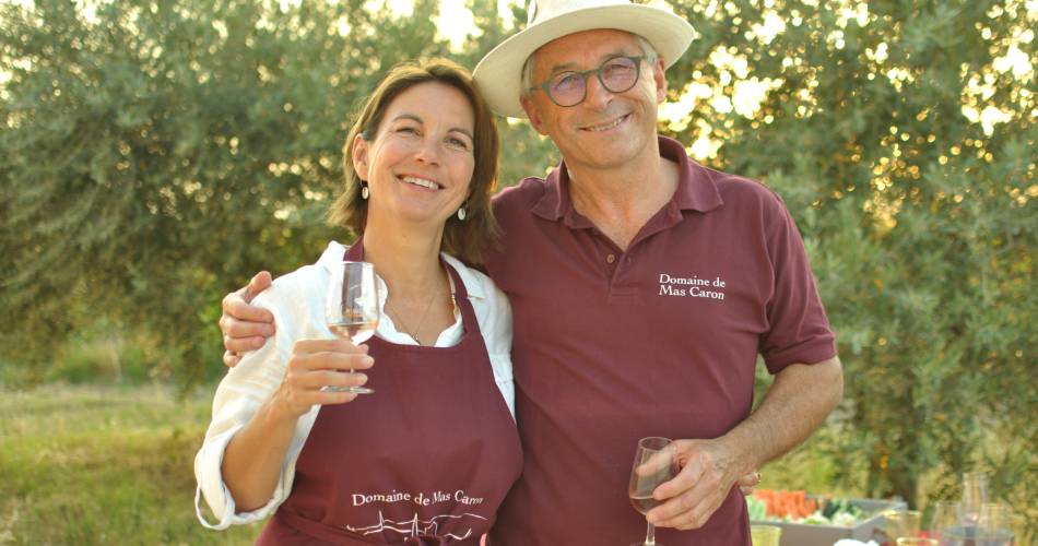 Festival Ventoux Saveurs : Balade guidée puis soirée apéritive dans les vignes@Domaine Mas Caron