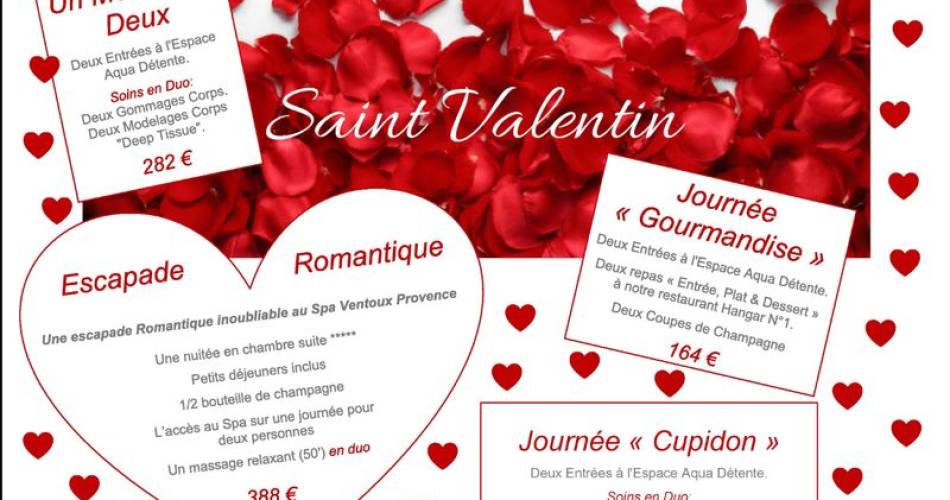 Saint Valentin, journée gourmandises au Spa@Spa Malaucène