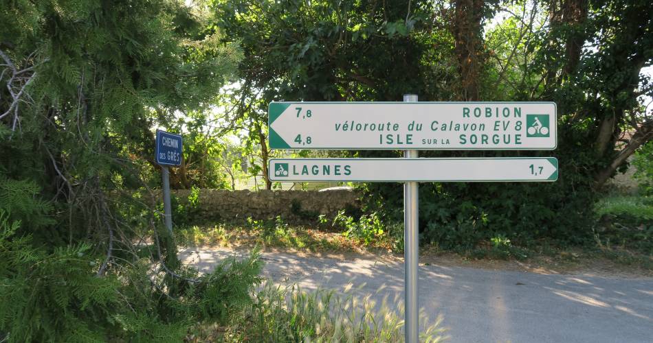 Verbindung Robion - Lagnes - Isle-sur-la-Sorgue@Vélo Loisir Provence