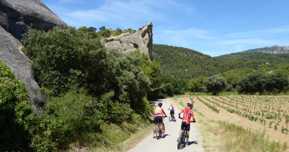 Cycling route to discover the region@Vélo Vaucluse Découverte