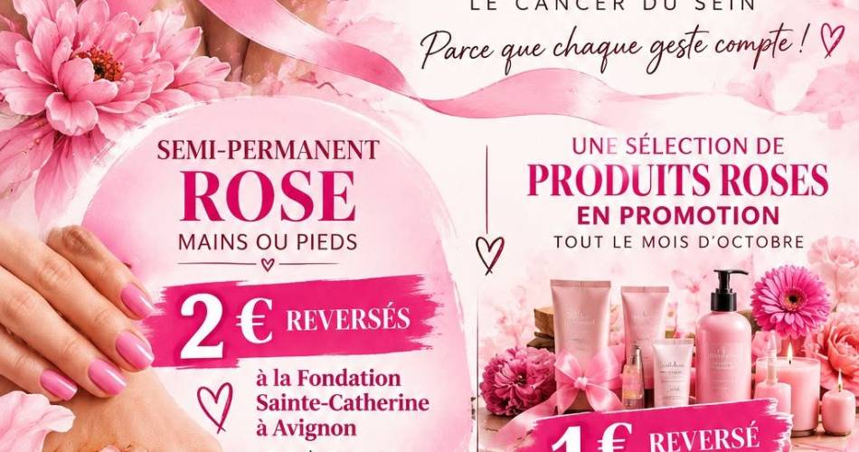 Octobre Rose à Châteauneuf du Pape@©Naturelle Beauté