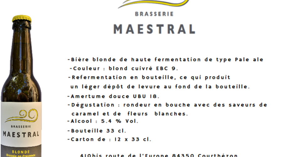 Brasserie Artisanale Maestral@©Brasserie Maestral - 84350