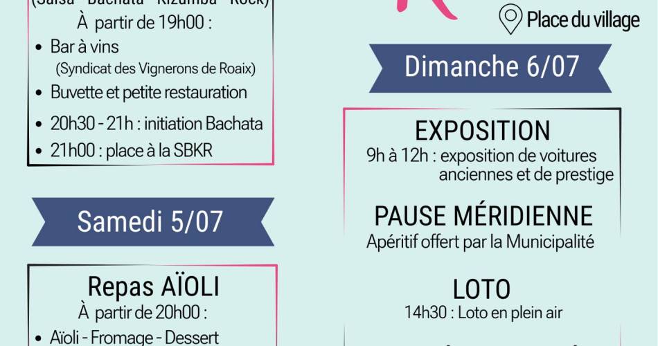 Dorpsfeest@Fête votive_Roaix