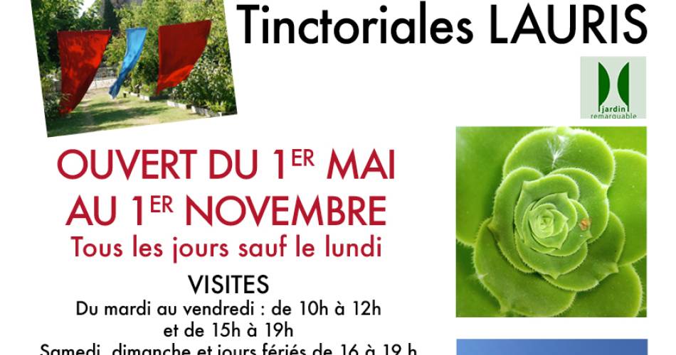 Jardin Conservatoire des Plantes Tinctoriales@Jardin Conservatoire des Plantes Tinctoriales