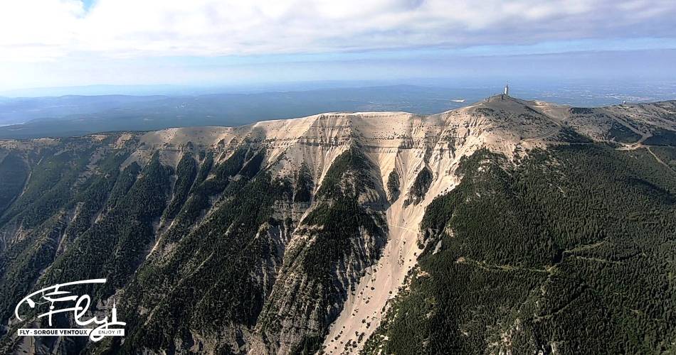 Panoramaflug über den Gipfel des Ventoux@Fly Sorgue Ventoux