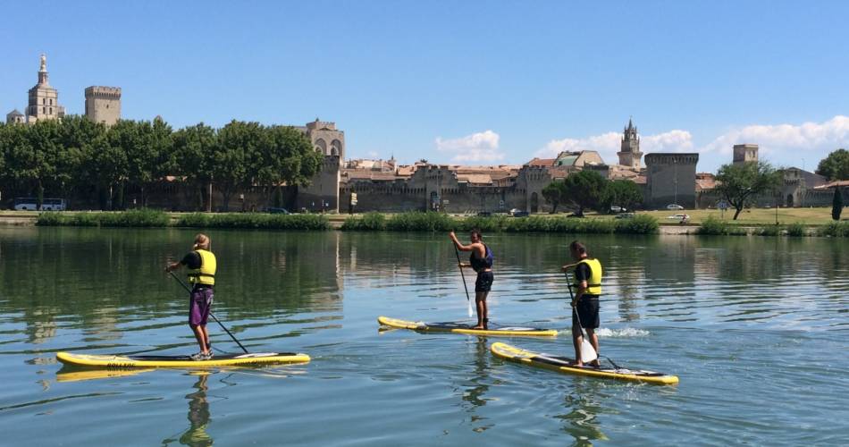 Canoeing and stand-up paddle on the Rhône river@Cédric Castel