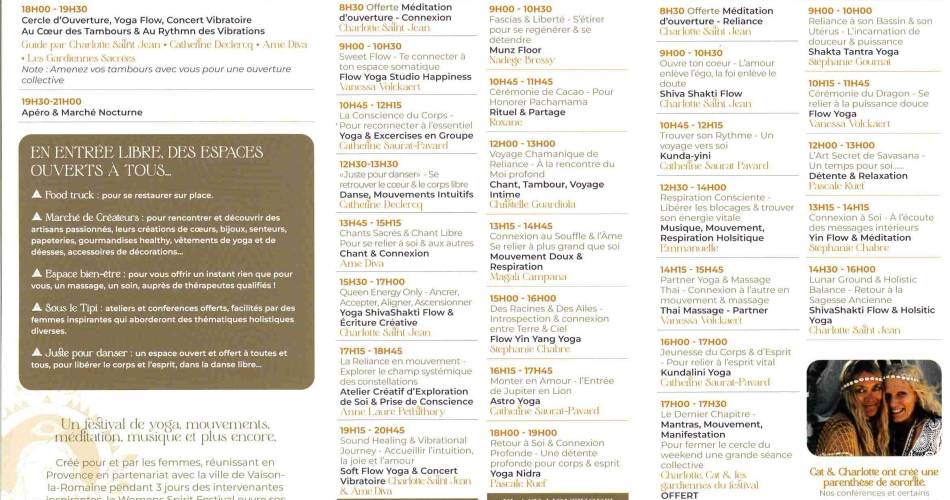 Women's spirit festival@Festival de l'esprit des femmes 