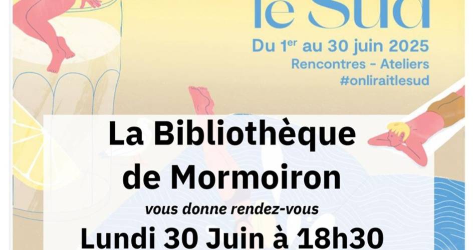 On lirait le Sud : Rencontre-dédicace@©Centre Culturel de Mormoiron