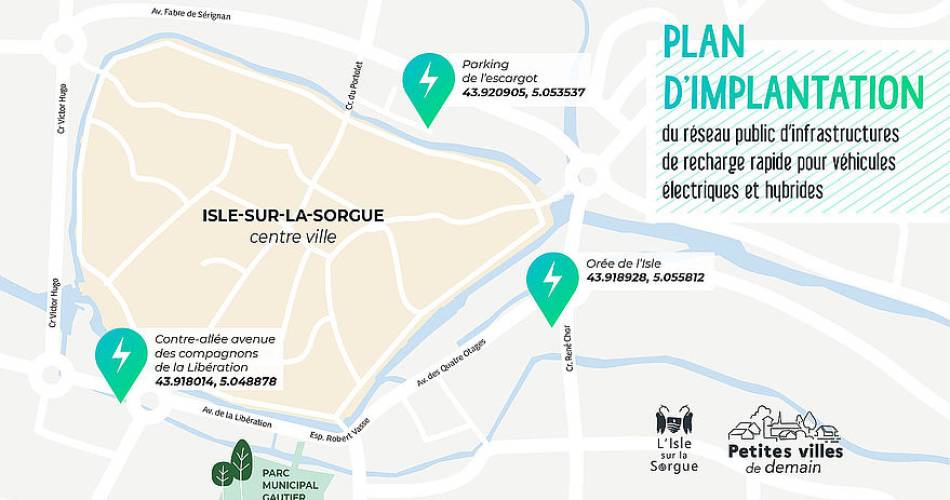 Easy Charge - Bornes de recharge - Avenue des Compagnons de la Libération@Mairie de L'Isle-sur-la-Sorgue