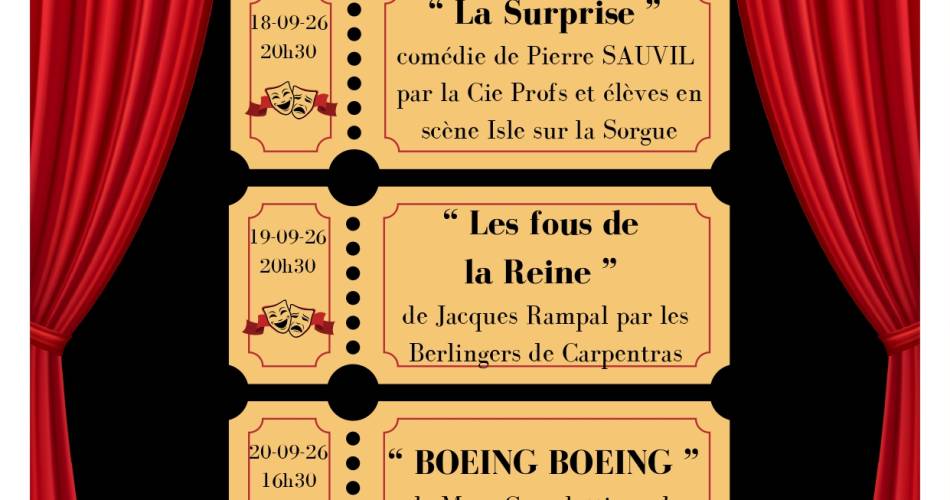Festival de théâtre « Les fous de la Reine »@Festival de théâtre « Les fous de la Reine »_Althen-des-Paluds