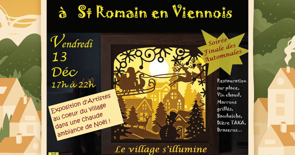 La Fête des Lumières à Saint-Romain-en-Viennois - Les Automnales en Vaison Ventoux@Les Automnales en Vaison Ventoux