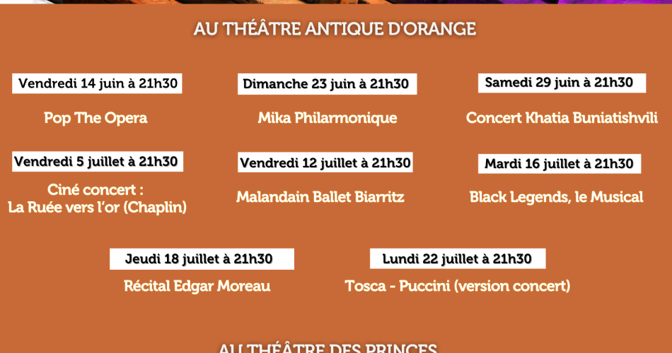 Chorégies d'Orange : Scène émergente@Pays d'Orange en Provence Tourisme