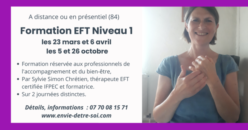 Formation EFT Niveau 1 automne 2024@Sylvie Simon Chrétien