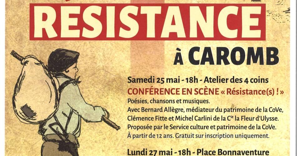 Conférence en scène : Résistance(s) !@Mairie de Caromb