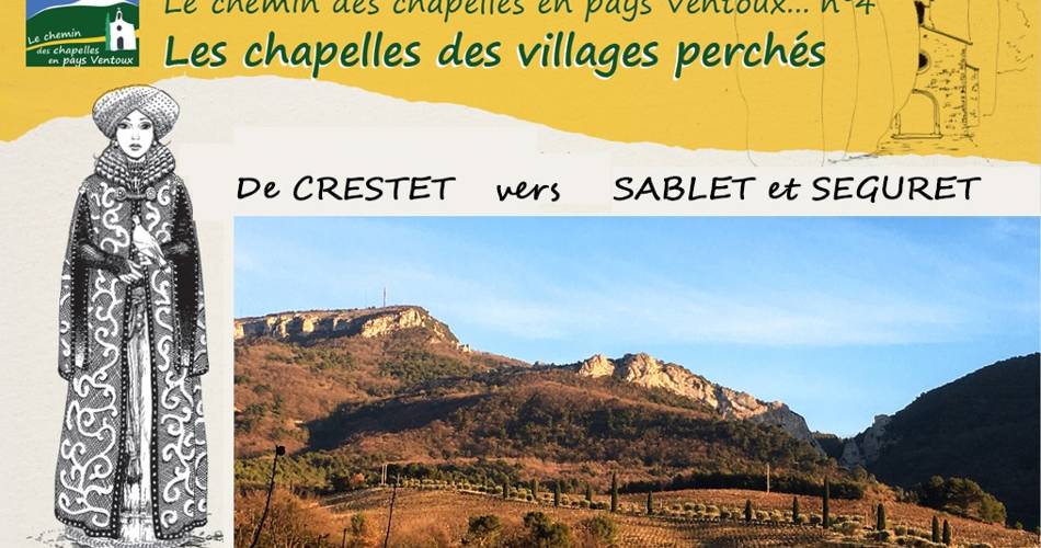 Les chapelles des villages perchés - de Crestet vers Séguret@Chemin des Chapelles en Pays Ventoux