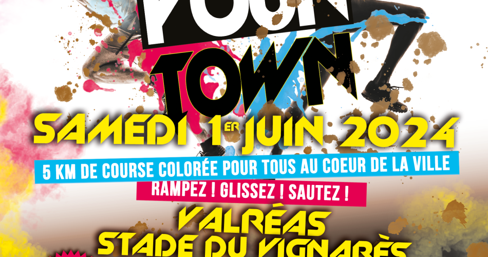 Run Your Town, la course colorée au pour tous au cœur de la ville@Ville de Valréas