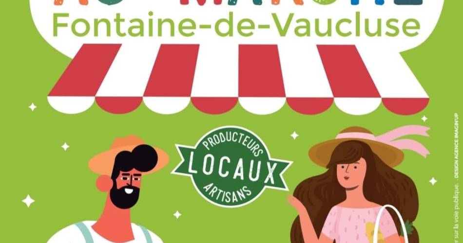Marché de Fontaine de Vaucluse@Agence Imaginup