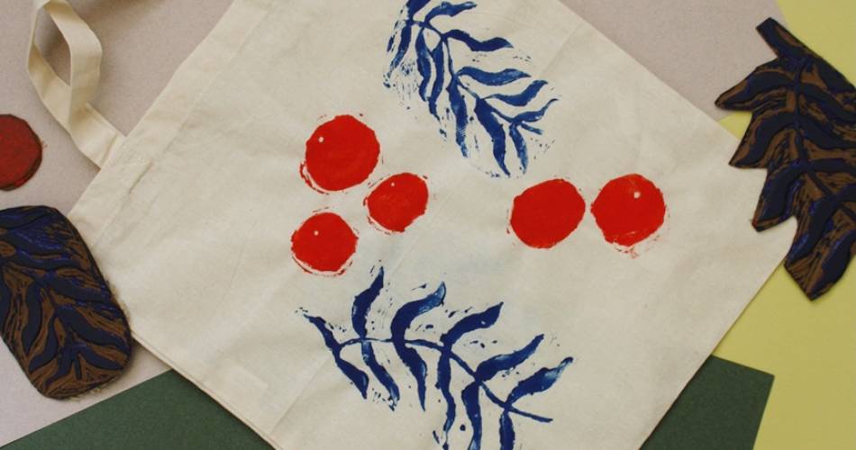 Ateliers linogravure - Totebag personnalisé@©Le Kalpuli