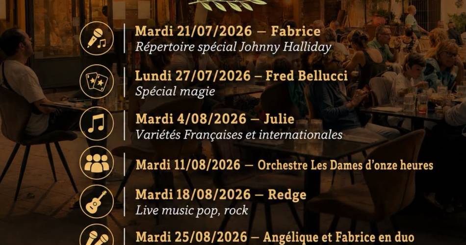 Les soirées de l'été au Pressoir@Restaurant le pressoir