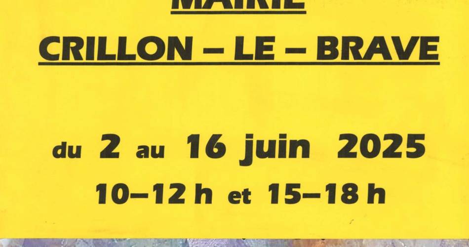 Exposition Peinture@Mairie de Crillon-le-Brave
