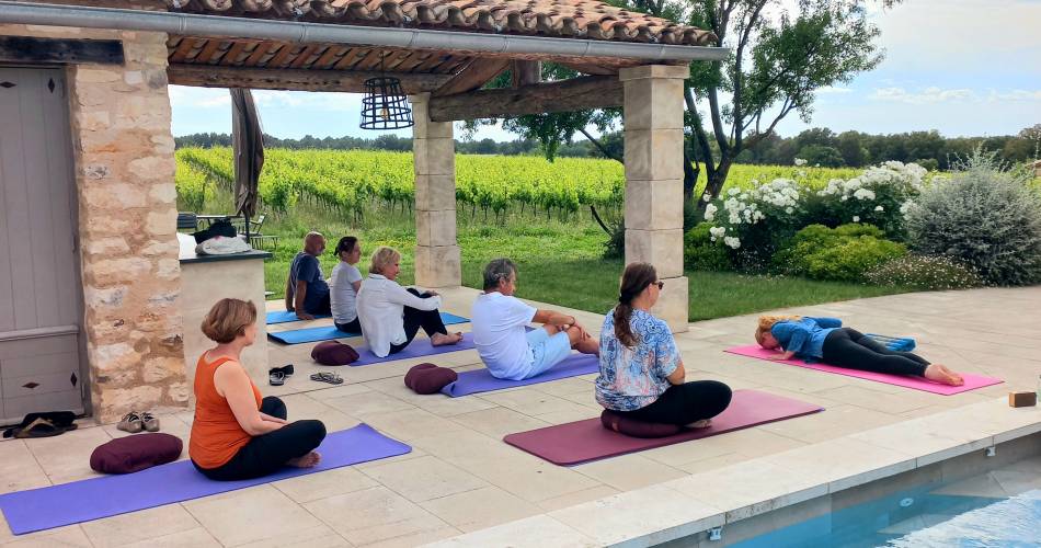 Yoga Wine, éveil des sens au domaine du Chat Blanc@domaine du chat blanc