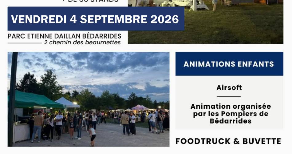 Marché nocturne Bédarrides@Com'un event