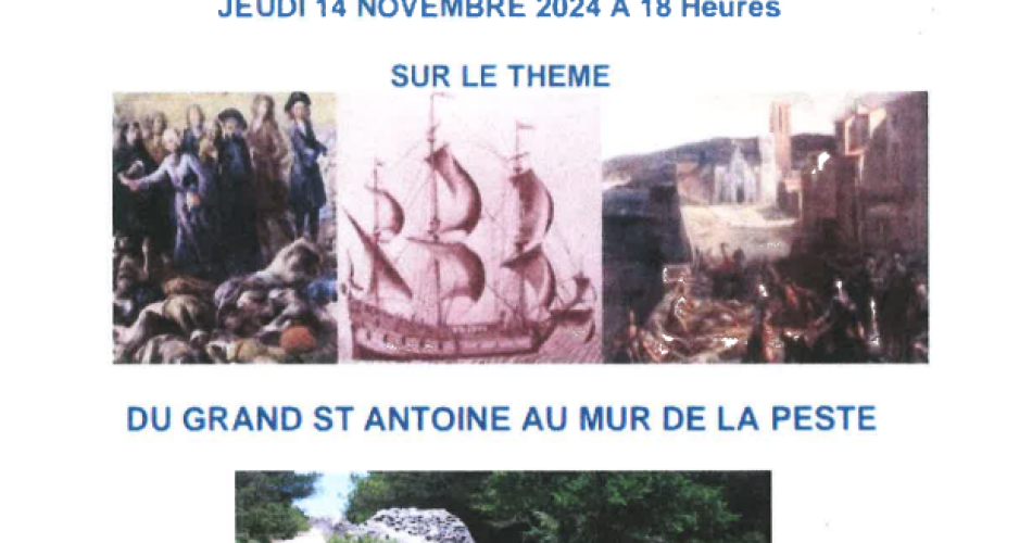 Conférence - Du Grand Saint Antoine au Mur de la Peste@©lesamisdumuseeetdesarchivesdorange