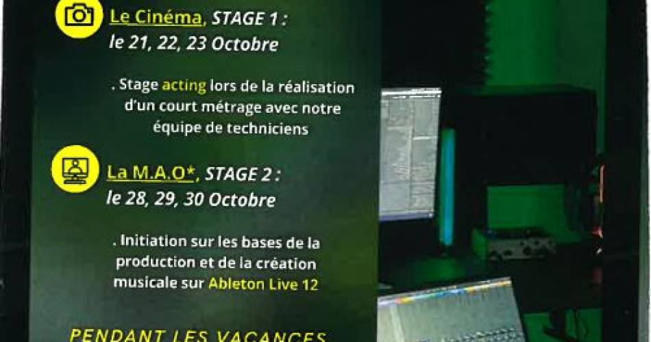 Stages audiovisuel et initiation M.A.O@©VOLT