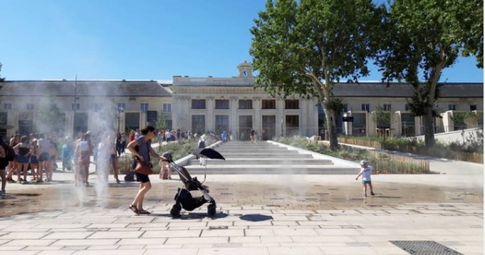 Visite guidée Aménagements du bâtiment voyageur et du parvis de la gare centre@©Volubilis