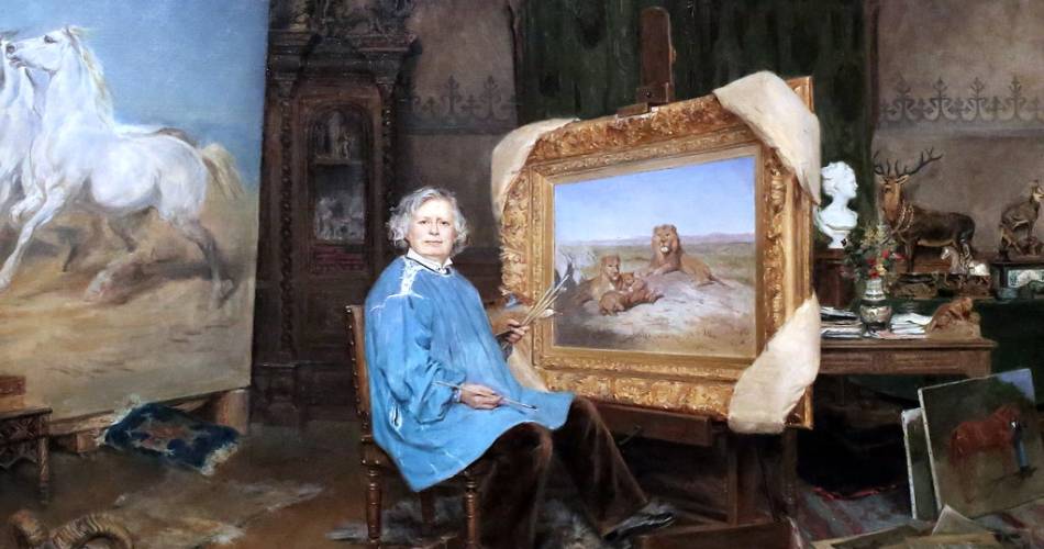 Conférence - Histoire de l'art : Rosa Bonheur@Portrait de Rosa Bonheur dans son atelier par Georges Achille Fould, 1893 - Musée des Beaux-Arts, Bordeaux (Gironde)