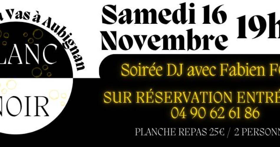 Soirée Blanc & Noir@GAEC du Vas