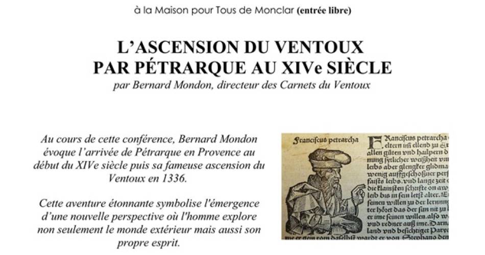 L'ascension du Ventoux par Pétrarque au XIVe siècle@©Les amis de la Violette