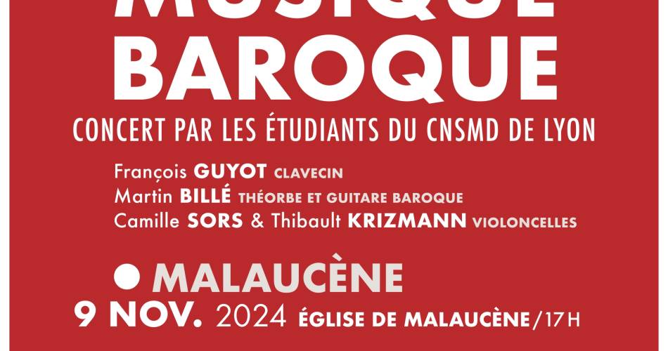 Concert Baroque@Amis de l'orgue de Malaucène