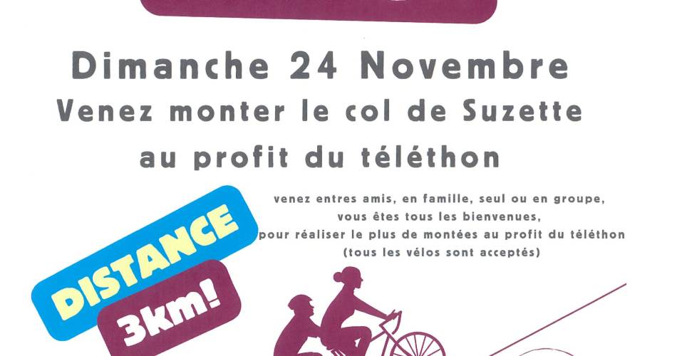 Téléthon : Lafare-Suzette Challenge !@KOM des Potes