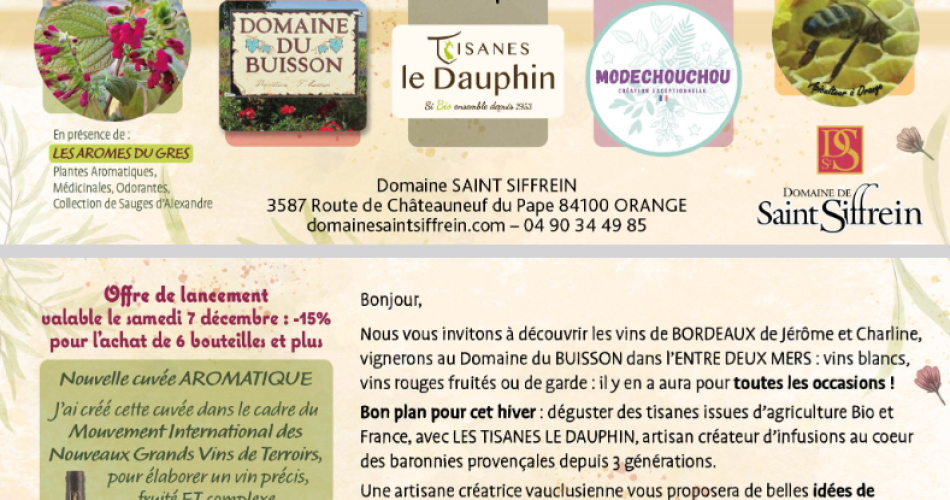 Journée Aromatiques et Vins@© Saint Siffrein