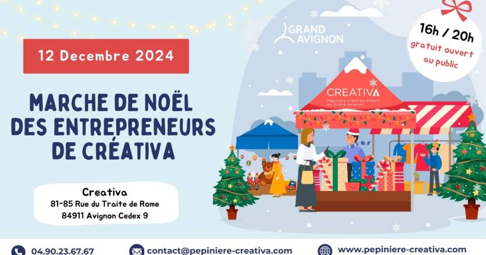 Marché de Noël des entrepreneurs de Créativa@©Créativa