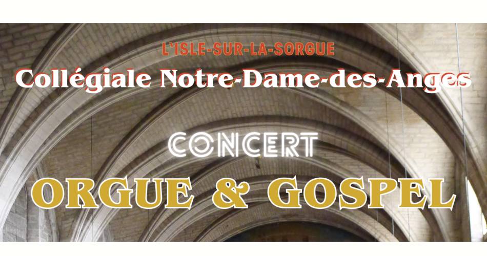 Concert orgue et gospel@Mairie Isle sur Sorgue