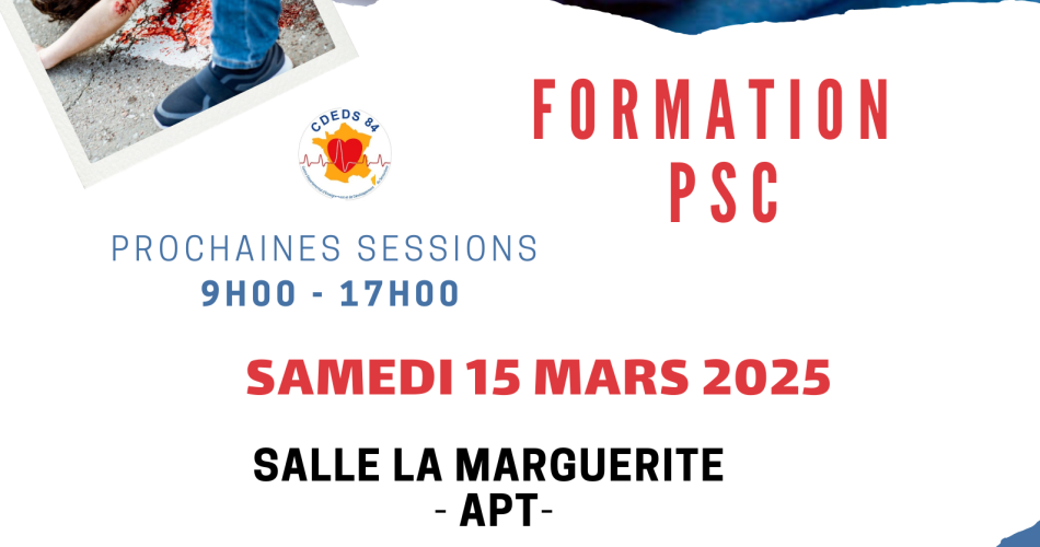 Formation secourisme PSC@cdeds84