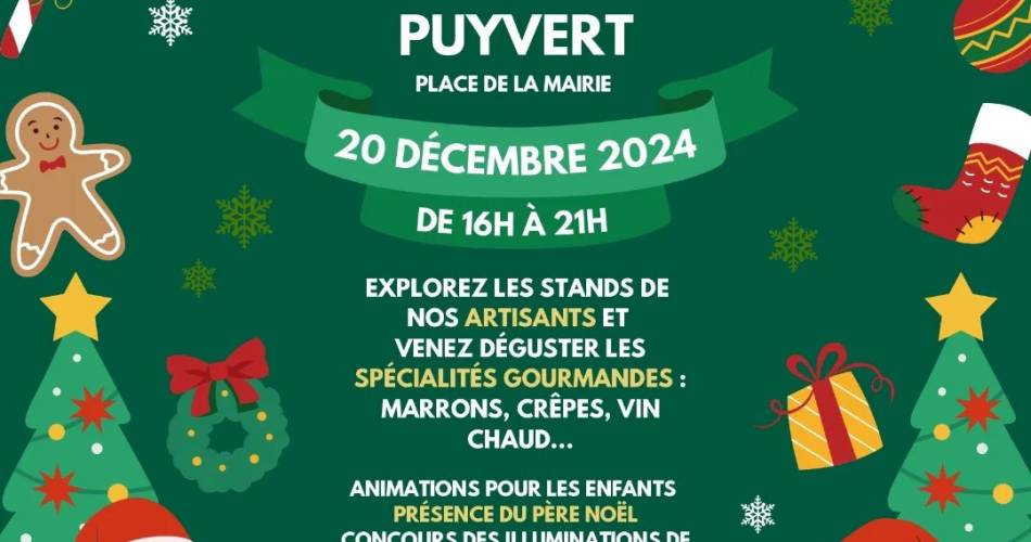 Petit marché de Noël de Puyvert@Comité des Fêtes