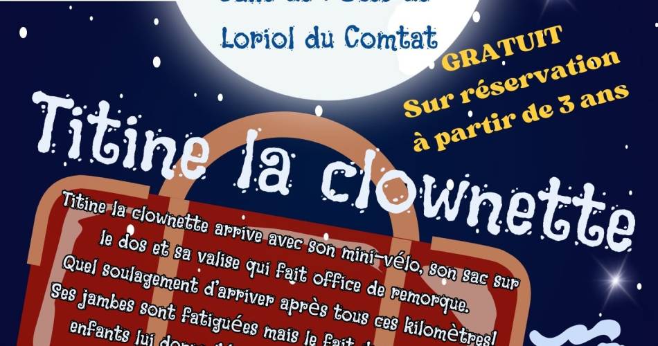 Spectacle jeunesse : Titine la clownette@Bibliocove