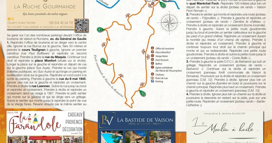 Die Wanderung von Vaison-la-Romaine 'La Forêt communale' von Terra Rando@Terra Rando